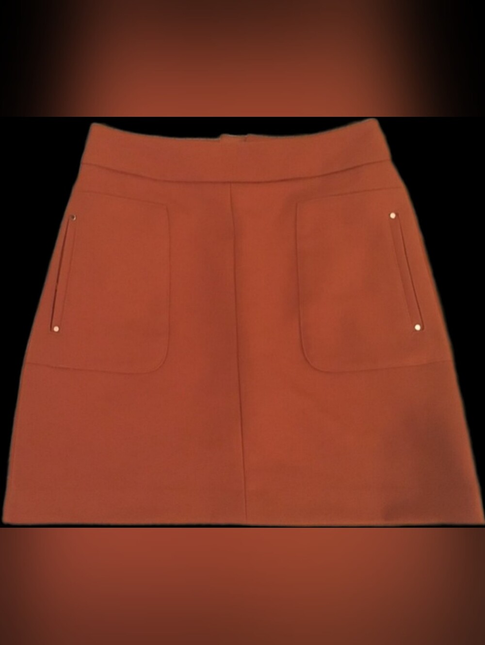 H&M Mini Skirt Burnt Orange Size 10